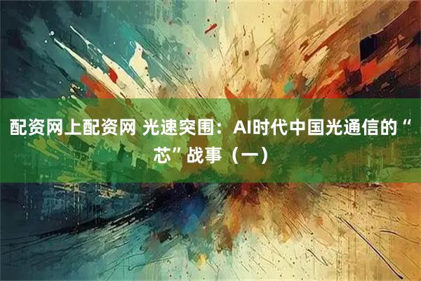 配资网上配资网 光速突围：AI时代中国光通信的“芯”战事（一）